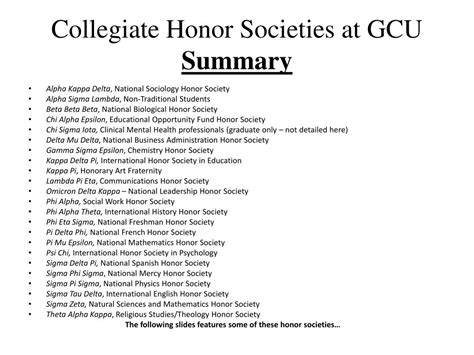The Chapter is an organization that exists independently of the College and is composed of professors, staff, and students. . Association of college honor societies list